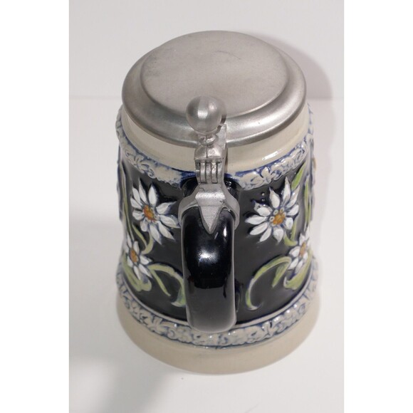 Gilles & Bohn Original Lidded Beer Stein w/Angels & Flowers  West Germany - Picture 8 of 12